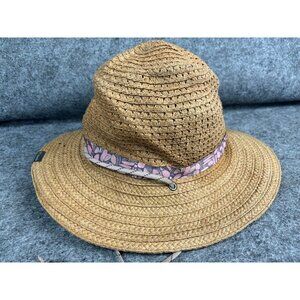 Columbia Bella Falls Straw Hat Women's S/M Tan Strap Outdoor